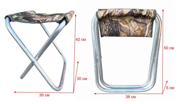 Стул без спинки Megastrike - Камуфляж - 30х30х42 см