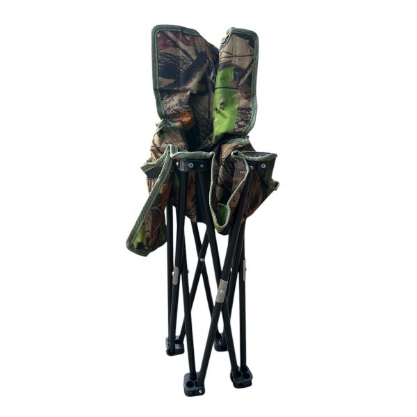 Стілець "Зонт" туристичний зі спинкою та боковою кишенею Megastrike - SH9-3-15 - 38х38х65 см - Дубок