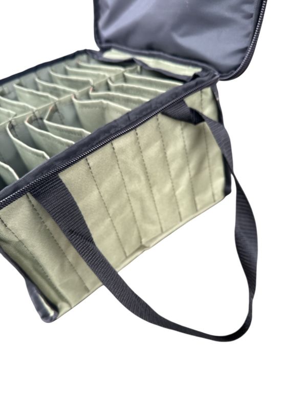 Сумка для рыболовных кружков - На 20 мест - Хаки