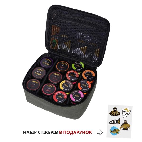 Сумка для насадок RPF + Подарок набор Стикеров - 29х26х11 см - Олива