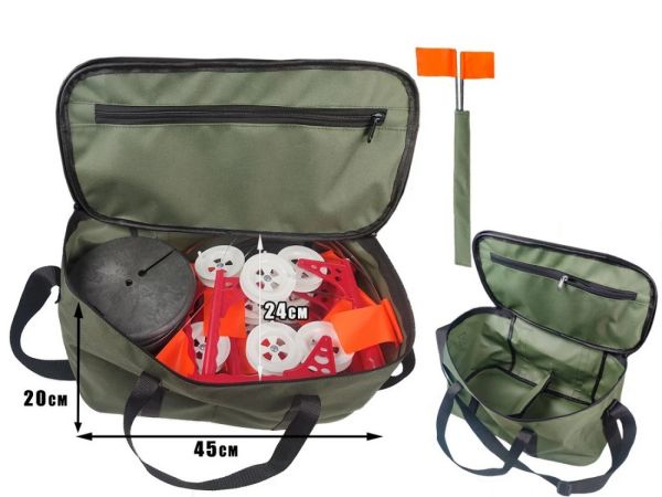 Сумка для жерлиц ПрофМонтаж - На 20 шт. - 45x24x20 см - Хаки