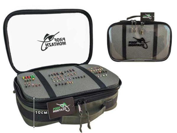 Сумка для зимней рыбалки на мормышку ICE Fishing - ПрофМонтаж - 30x20x10 см - Хаки