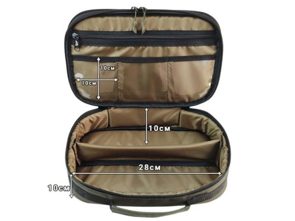 Сумка для зимней рыбалки на мормышку ICE Fishing - ПрофМонтаж - 30x20x10 см - Хаки