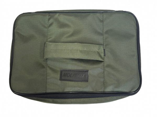 Сумка Molitrix для оснасток та технопланктону на товстолоба - Подвійна - 33x23x19 см - Олива