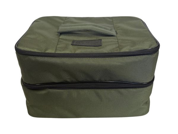 Сумка Molitrix для оснасток та технопланктону на товстолоба - Подвійна - 33x23x19 см - Олива