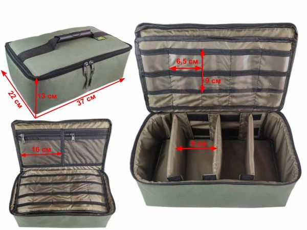 Сумка-органайзер для рыболовных аксессуаров - 4 отделения - ПрофМонтаж