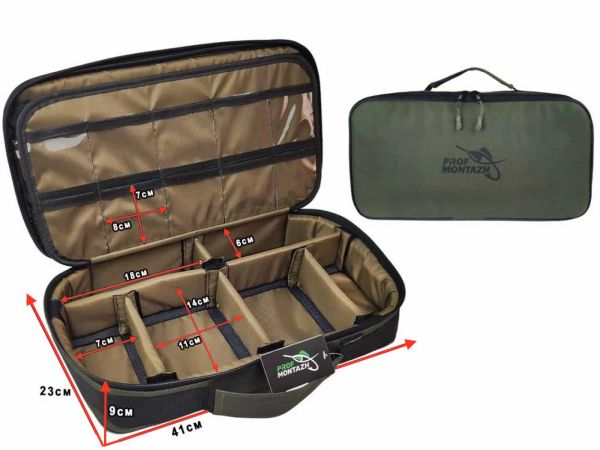 Сумка-органайзер Tackle Bag FFC для аксесуарів та годівниць - На 6 відділень - ПрофМонтаж