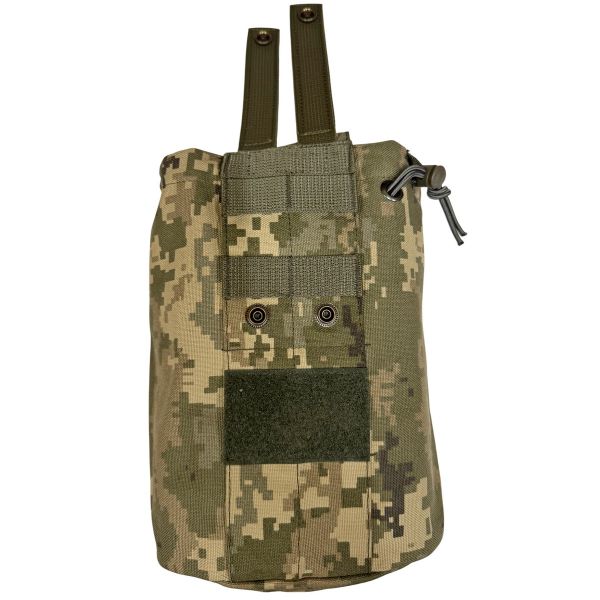 Сумка-підсумок розкладна універсальна ЗСУ СПРУ для скидання магазинів АК/AR - Вид 6 - 25x18x11,5 см - Піксель ММ-14