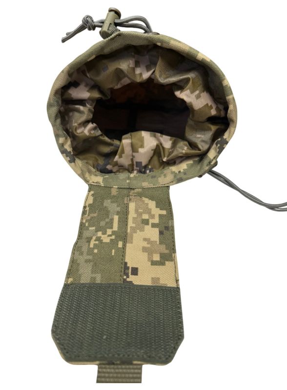 Сумка-підсумок розкладна універсальна ЗСУ СПРУ для скидання магазинів АК/AR - Вид 6 - 25x18x11,5 см - Піксель ММ-14