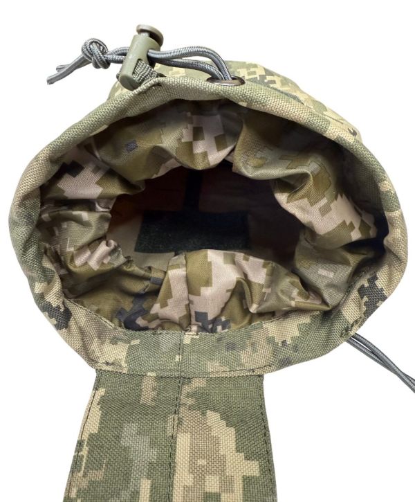 Сумка-підсумок розкладна універсальна ЗСУ СПРУ для скидання магазинів АК/AR - Вид 6 - 25x18x11,5 см - Піксель ММ-14