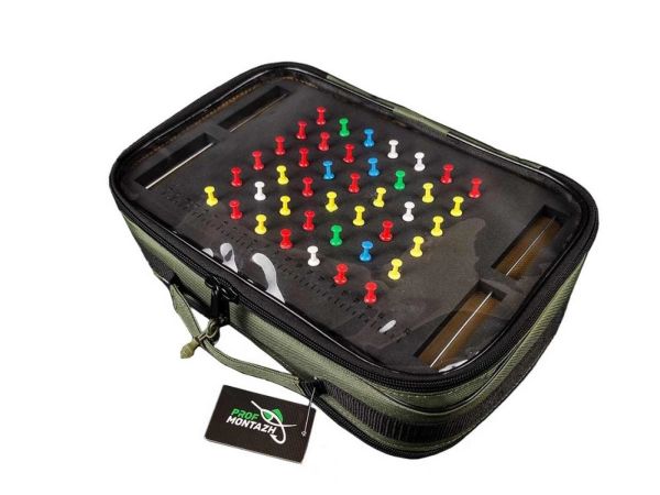 Сумка-Поводочница RIG-BOX ELITE - ПрофМонтаж - 2 отделения - 6 отсеков - 33x21x9 см - Хаки