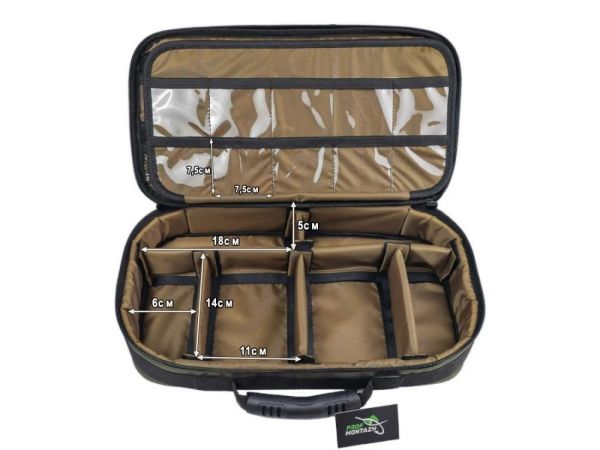 Сумка з поводочницею Multi-Bag FFC для аксесуарів та годівниць - ПрофМонтаж - 41x21x9 см - Хакі