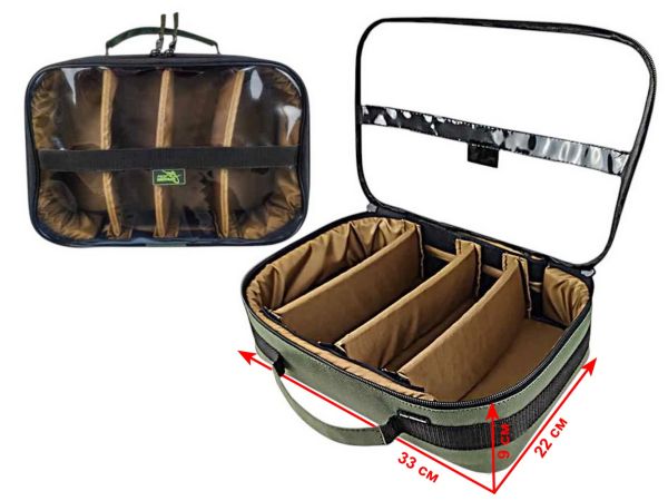 Сумка для аксесуарів з прозорим верхом - На 4 відділення - ПрофМонтаж