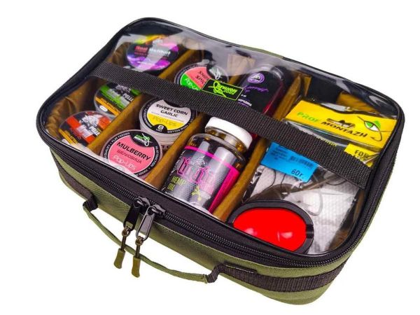 Сумка для аксесуарів з прозорим верхом - На 4 відділення - ПрофМонтаж