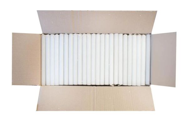 Свеча парафиновая хозяйственная - 90 г - Белая