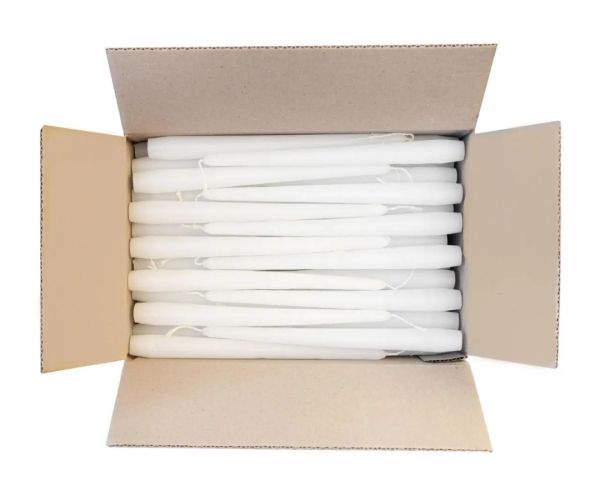 Свеча парафиновая хозяйственная - Конусная - 50 г - Белая