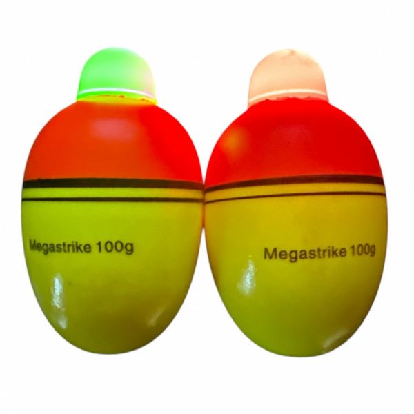 Світлодіодний поплавець Megastrike на товстолоба - Бочонок - Жовто-червоний