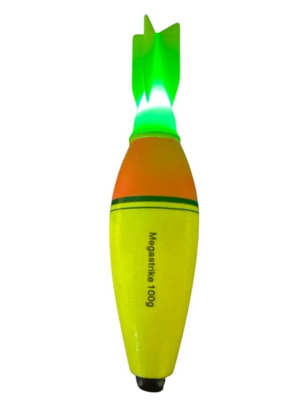 Світлодіодний поплавець Megastrike на товстолоба - Дротик - Жовто-червоний