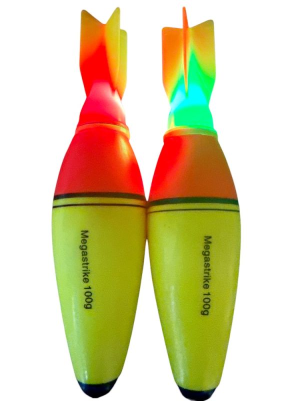 Світлодіодний поплавець Megastrike на товстолоба - Дротик - Жовто-червоний