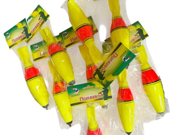 Світлодіодний поплавець Megastrike на товстолоба - Дротик - Жовто-червоний