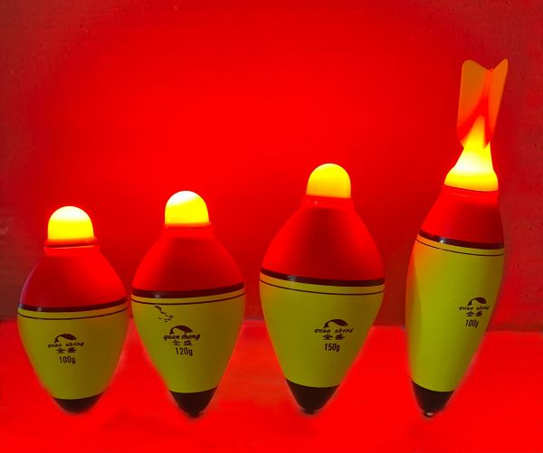 Світлодіодний поплавець на товстолоба - EVA - Жовто-червоний - Дротік