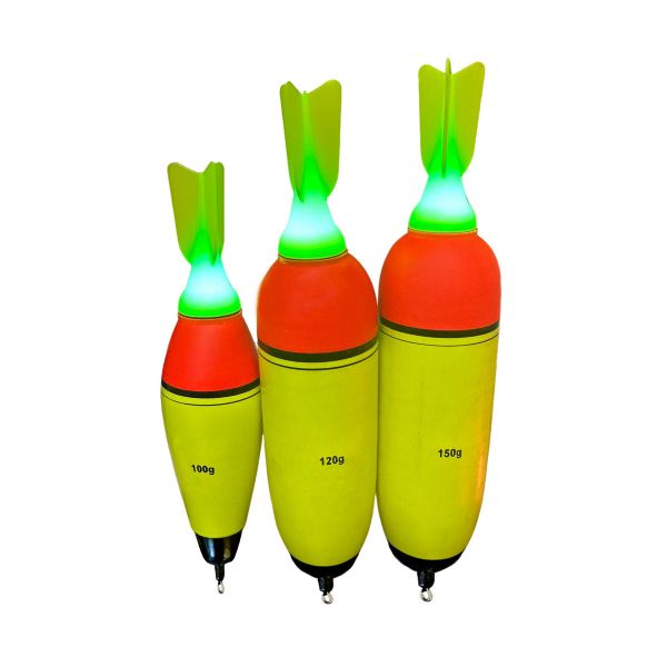 Світлодіодний поплавець на товстолоба - EVA - Жовто-червоний - Дротік