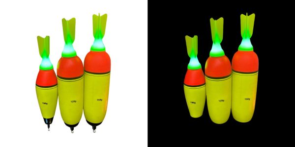 Світлодіодний поплавець на товстолоба - EVA - Жовто-червоний - Дротік