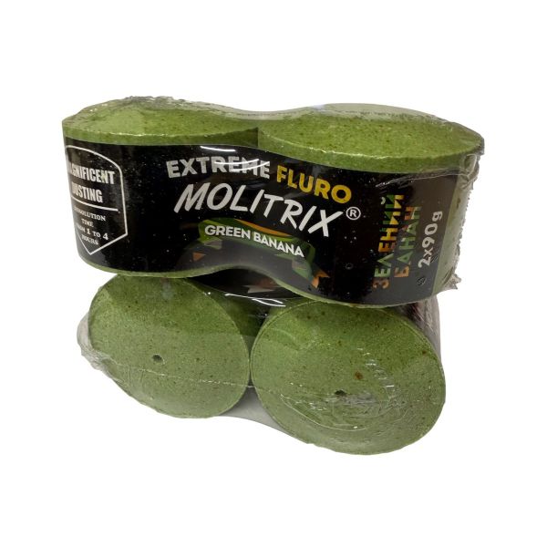ТехноПланктон Molitrix - Серія "Extreme FLURO" - Зелений банан - 2 шт/уп