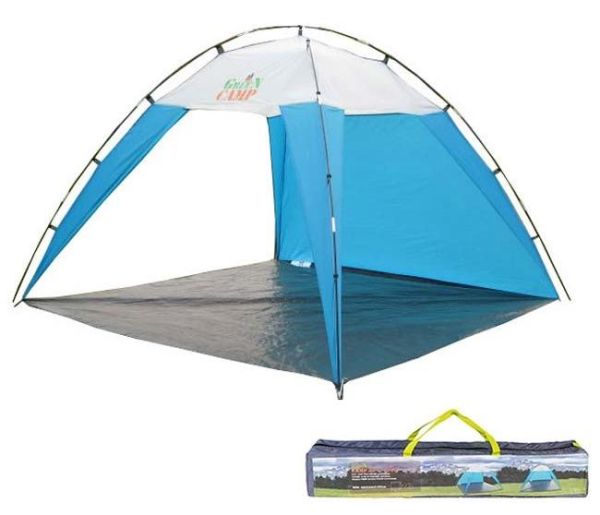 Тент пляжний Green Camp GC1045 - Біло-блакитний
