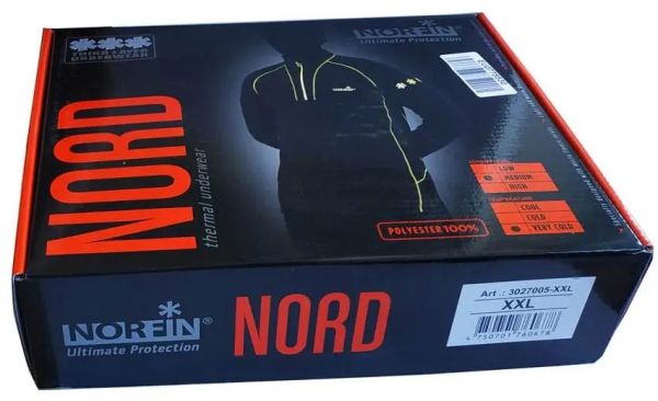 Термобілизна мікрофлісова Norfin Nord - Чорний колір