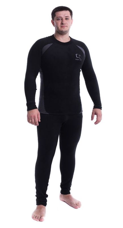 Термобілизна термопрофілі - Carpe Diem Coral Fleece - Чорно-сірий