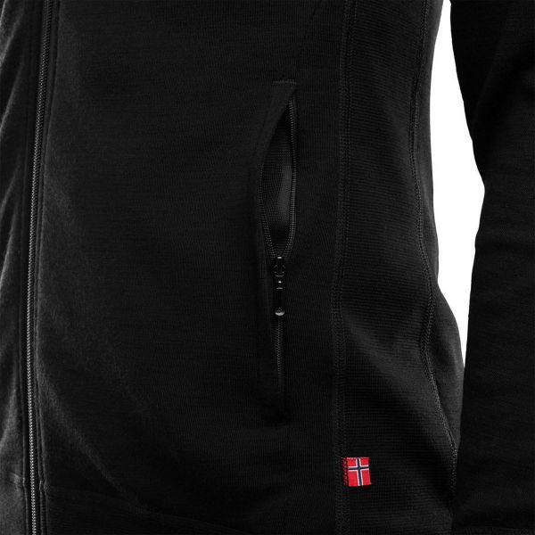 Термокуртка чоловіча Aclima DoubleWool jacket Man Jet Black/Marengo