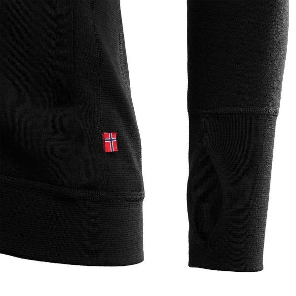 Термокуртка чоловіча Aclima DoubleWool jacket Man Jet Black/Marengo