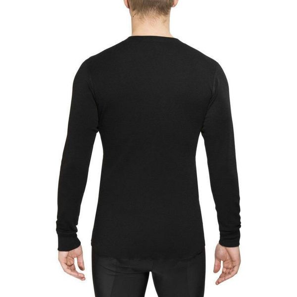 Термокофта чоловіча Aclima LightWool Undershirt Long Sleeve Man Jet Black - 100% вовна мериноса - Чорний