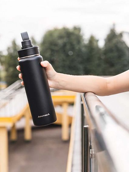 Термокружка Арктика - 0,48 л - Черный