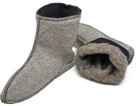 Вкладыши утепленные для ботильонов Nordman Alida ПС-24 c манжетой - Серый