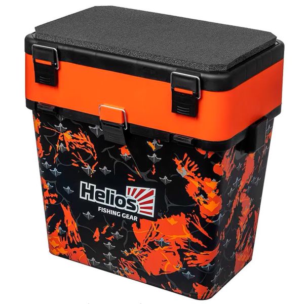 Ящик рибальський зимовий Тонар Helios SHARK - 19 літрів - Помаранчевий