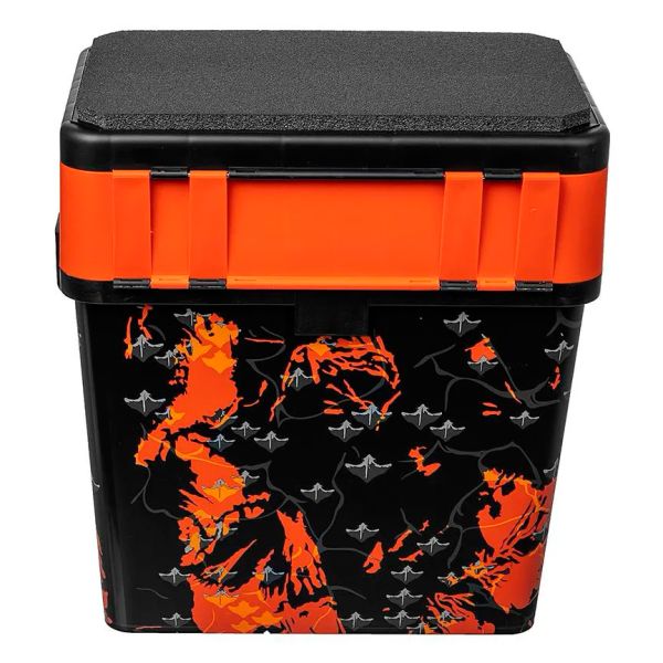 Ящик рибальський зимовий Тонар Helios SHARK - 19 літрів - Помаранчевий
