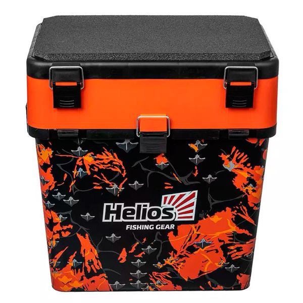 Ящик рибальський зимовий Тонар Helios SHARK - 19 літрів - Помаранчевий