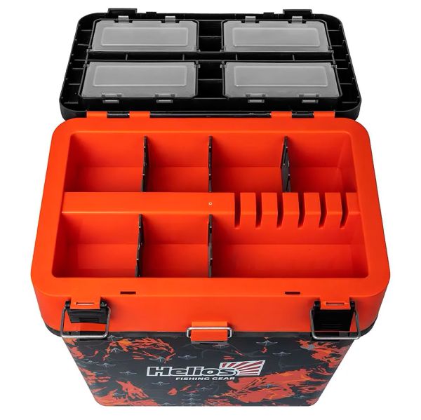 Ящик рибальський зимовий Тонар Helios SHARK - 19 літрів - Помаранчевий