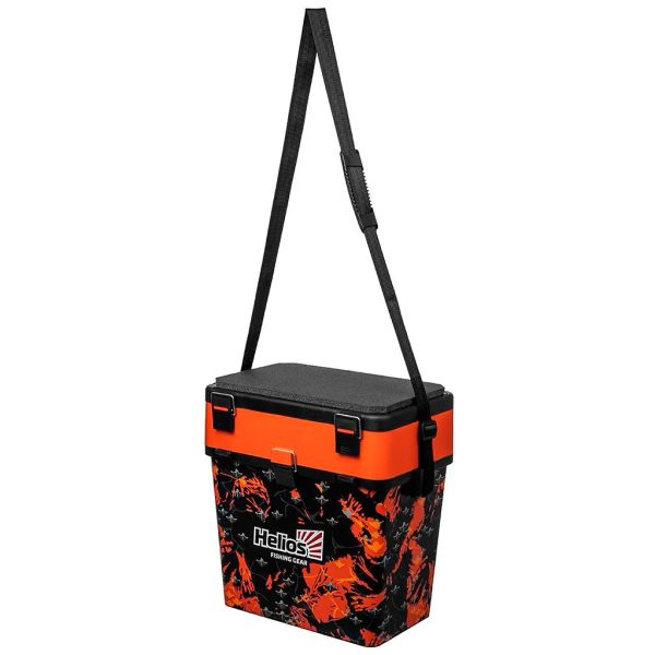 Ящик рибальський зимовий Тонар Helios SHARK - 19 літрів - Помаранчевий