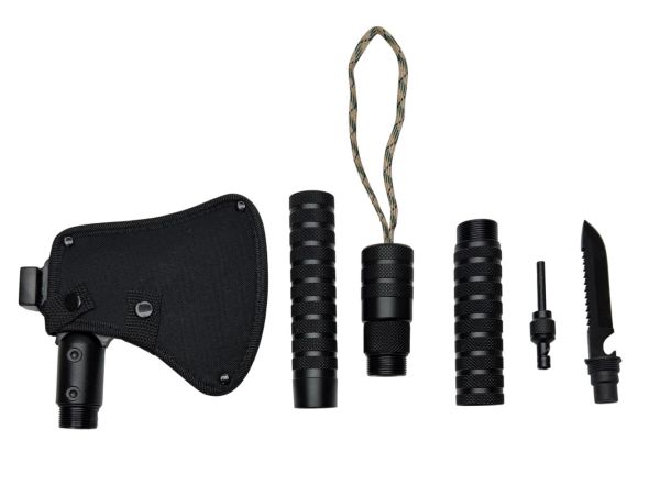 Сокира молоток Traveler НН47 - 10 в 1 - Розбірний - Туристичний - 47 см