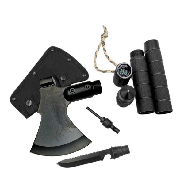 Сокира молоток Traveler НН47 - 10 в 1 - Розбірний - Туристичний - 47 см