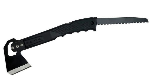 Топор туристический + пила + огниво + свисток - Модель MA012