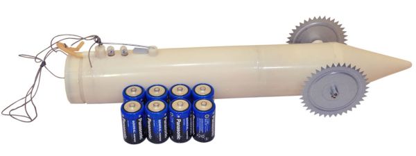 Торпеда для протягування сітки під льодом - Пластикова