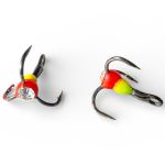 Тройник с каплей Anvi - Цвет 1 Зелёно-Красный - Камень белый