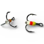 Тройник с каплей Anvi - Цвет 4 Зелёно-Красно-Белый - Камень белый