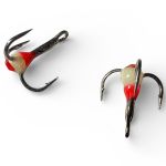 Тройник с каплей Anvi - Цвет 6 Красно-Белый - Камень красный