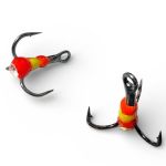 Тройник с каплей Anvi - Цвет 8 Красно-Жёлто-Красный - Камень белый