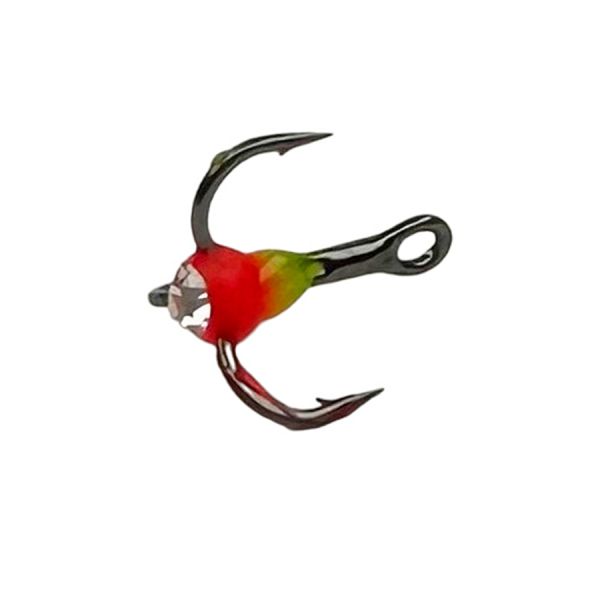 Трійник з краплею Anvi - Колір 1 Зелено-Червоний - Камінь білий